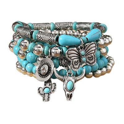 Alloy Charm Bracelets FS-WG7CD54-01-1
