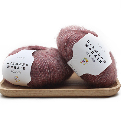 Acrylic Fiber Mohair Wool Knitting Yarn YCOR-PW0001-005A-26-1