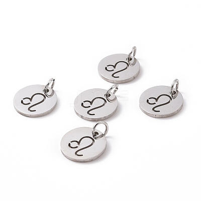 Non-Tarnish 304 Stainless Steel Charms STAS-Q201-T445-5S-1