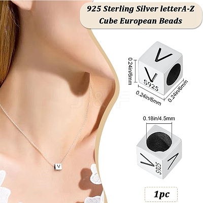 Sterling Silver Beads STER-WH20009-04V-P-1