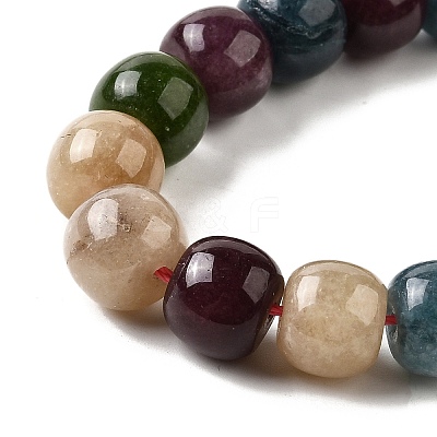 Natural Dyed White Jade Beads Strands G-U023-B03-02-1