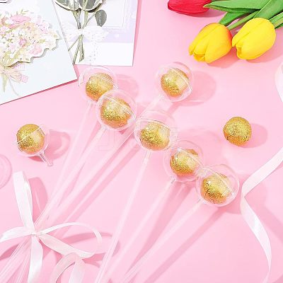 Plastic Chocolate Holder Case Flower Support AJEW-WH0261-42-1