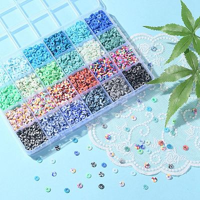3960Pcs 24 Style Handmade Polymer Clay Beads CLAY-YW0001-77-1