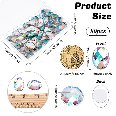 80Pcs Extra Large Jewelry Sticker TACR-FG0001-10B-1