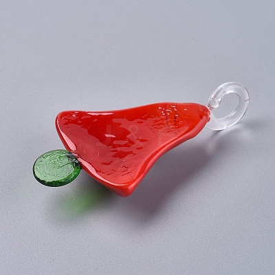 Christmas Handmade Lampwork Big Pendants LAMP-G141-07-1