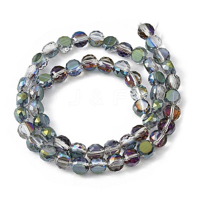 Electroplate Glass Beads Strands EGLA-L045-G-HP02-1