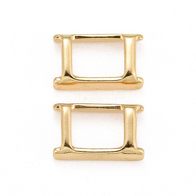 Eco-Friendly Brass Watch Band Clasps KK-M225-34G-1
