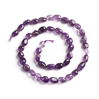 Natural Amethyst Beads Strands G-D0002-B33-1