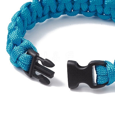 7 Inner Cores Polyester & Spandex Cord Braided Bracelets for Men Women BJEW-JB12509-02-1