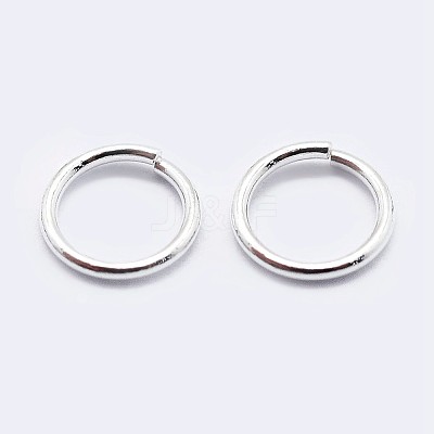 925 Sterling Silver Saw Cut Open Jump Rings STER-F036-02S-0.5x5mm-1