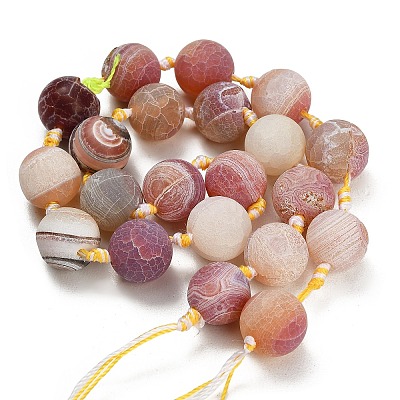 Dyed & Heated Natural Weathered Agate Beads Strands GG-CBAB9C6-M01-01-1
