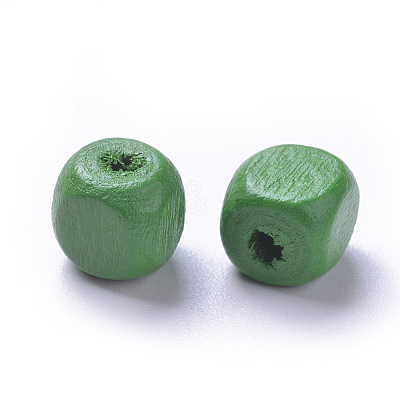 Dyed Natural Wood Beads WOOD-R249-064-1