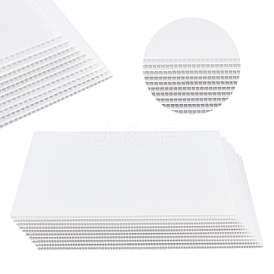 Plastic Corrugated Sheets Pads DIY-WH0569-60B-02-1
