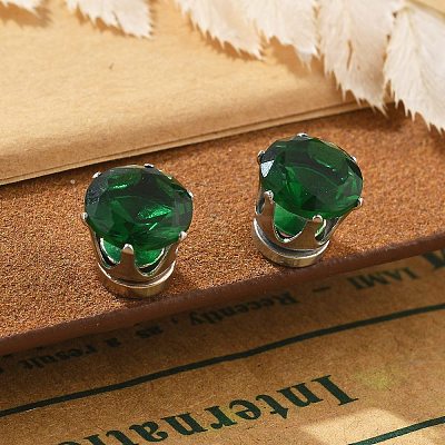 Cubic Zirconia Clip-on Earrings EJEW-L100-01P-06-1