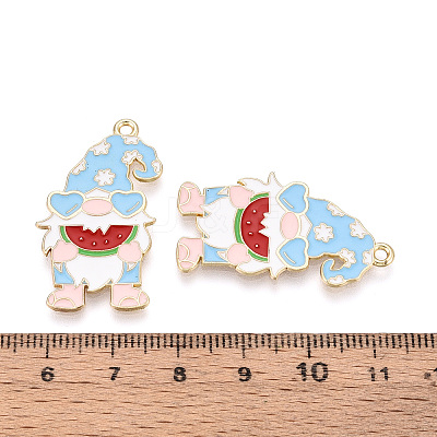 Alloy and Enamel Pendants ENAM-T021-20C-1