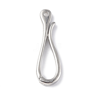 Rack Plating Brass Hook Clasps LS-KK-E073-01P-1