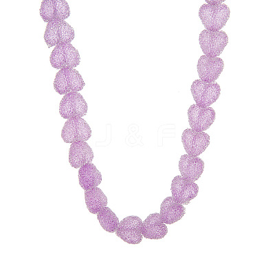 Resin Jelly Heart Beaded Necklaces FS-WGF46B0-02-1