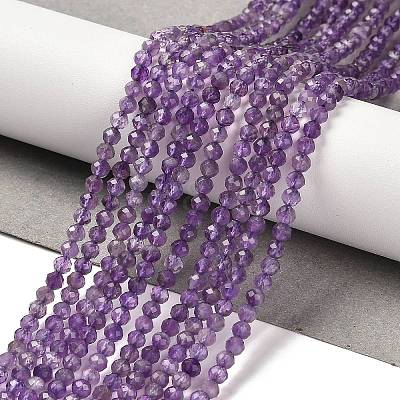 Natural Amethyst Beads Strands X-G-K373-B03-03-1