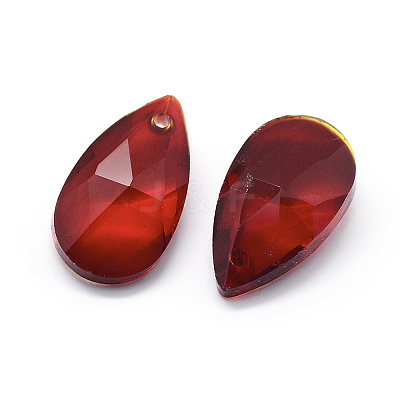 Faceted Glass Pendants X-GLAA-F069-S-A03-1