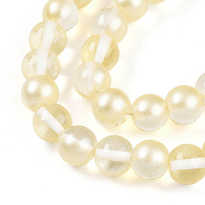 Baking Paint Transparent Glass Beads X1-DGLA-N011-10mm-02-1