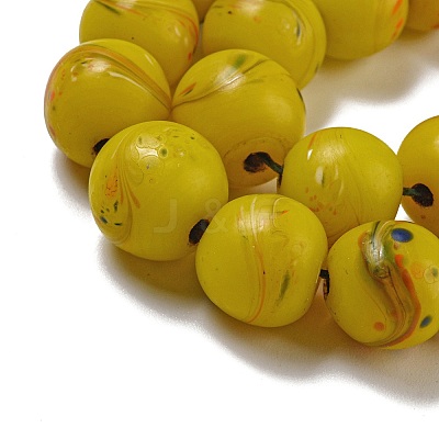 Handmade Lampwork Beads Strands BLOW-D006-07B-1