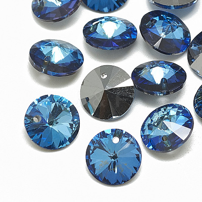 K9 Glass Rhinestone Charms RGLA-T072-6mm-001BB-1