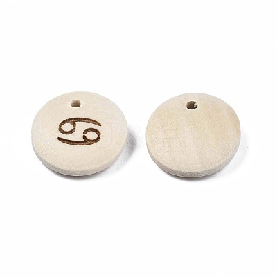 Laser Out Wood Pendants WOOD-S053-51G-1