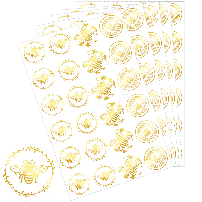 Gold Foil Self-adhesive Stickers DIY-WH20001-13G-1