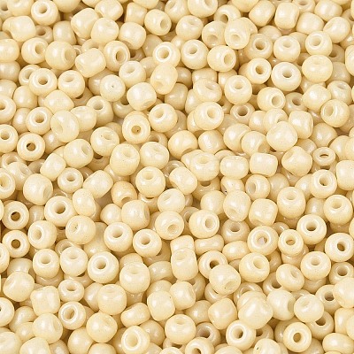 8/0 Baking Paint Glass Round Seed Beads SEED-S036-01B-19-1