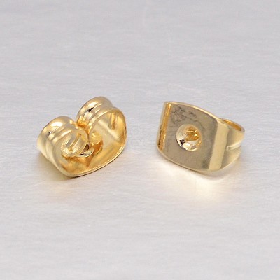 Real 18K Gold Plated Brass Ear Nuts LS-KK-L147-214-NR-1