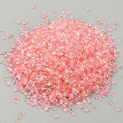 Transparent Flat Back Resin Rhinestone Cabochons RESI-TAC0010-72C-01-1