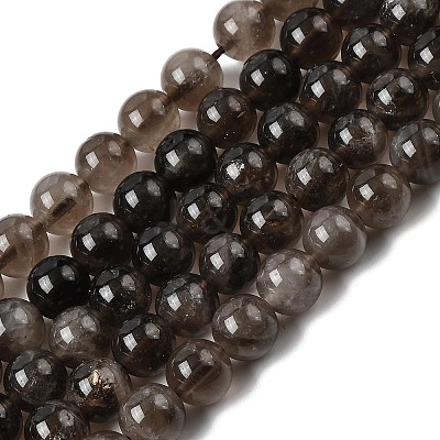 Natural Smoky Quartz Beads Strands G-B167-A09-12mm-1