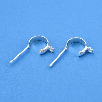 Brass Ear Stud Findings KK-WH20013-03S-1