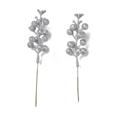 Plastic Imitation Fruit Stem Accessories DIY-B048-02A-1