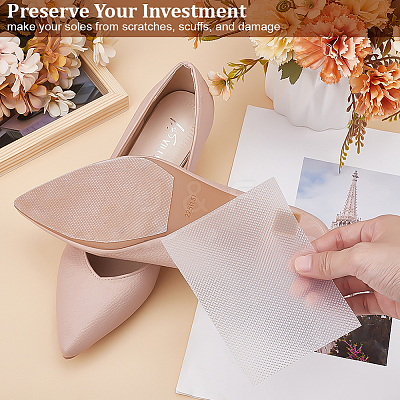 Rubber Self Adhesive Shoes Sole Protector Sticker DIY-WH0504-858A-01-1