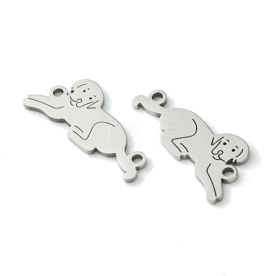 Non-Tarnish 201 Stainless Steel Connector Charms STAS-U003-06P-1