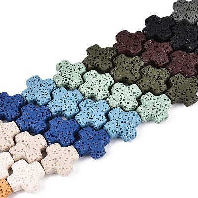 Natural Lava Rock Beads Strands G-N257-22A-01-1