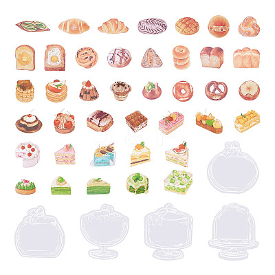 3Sets 3 Styles PET Waterproof Decorative Stickers DIY-TA0010-64B-1