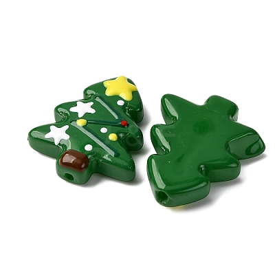 Christmas Theme Handmade Lampwork Beads X-LAMP-I027-07G-1