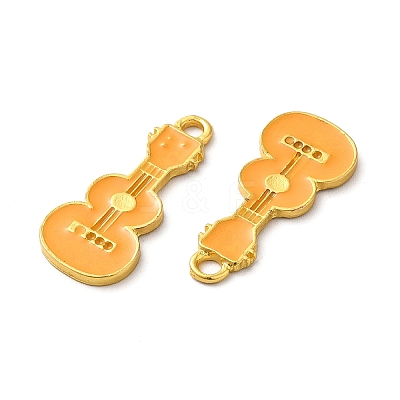 Rack Plating Alloy Enamel Pendants ENAM-F146-04G-1