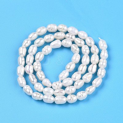 Natural Cultured Freshwater Pearl Beads Strands PEAR-N012-04S-1