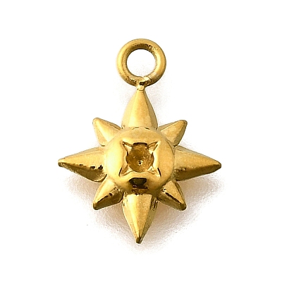 304 Stainless Steel Pendant Rhinestone Settings STAS-K263-85G-1