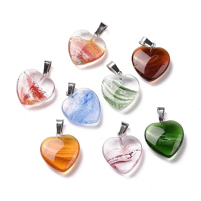 Handmade Lampwork Pendants X1-LAMP-K036-001-1