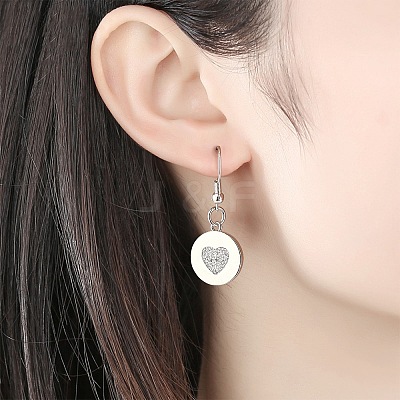 4Pcs 2 Colors Eco-Friendly Brass Micro Pave Cubic Zirconia Pendants ZIRC-BC0001-04-1
