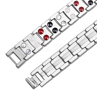 Stainless Steel Panther Chain Watch Band Bracelets JB672A-1