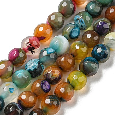 Natural Agate Beads Strands X-G-C082-A01-01-1