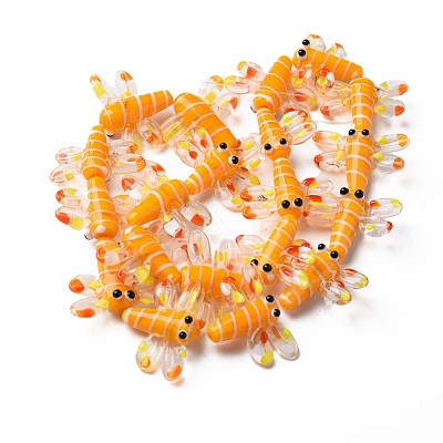 Autumn Theme Handmade Lampwork Beads Strands LAMP-T017-10-1