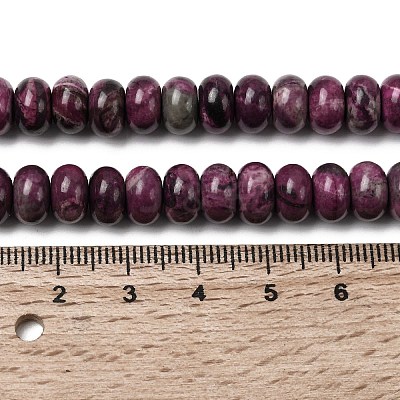 Natural Map Stone/Picasso Stone/Picasso Jasper Beads Strands G-A280-A12-02-1