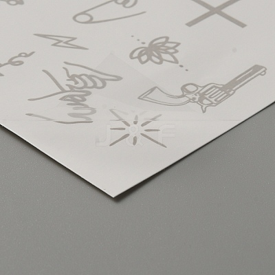 Cool Sexy Body Art Removable Temporary Tattoos Paper Stickers DIY-WH0387-60D-1