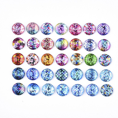 Flatback Glass Cabochons for DIY Projects GGLA-S047-03-1